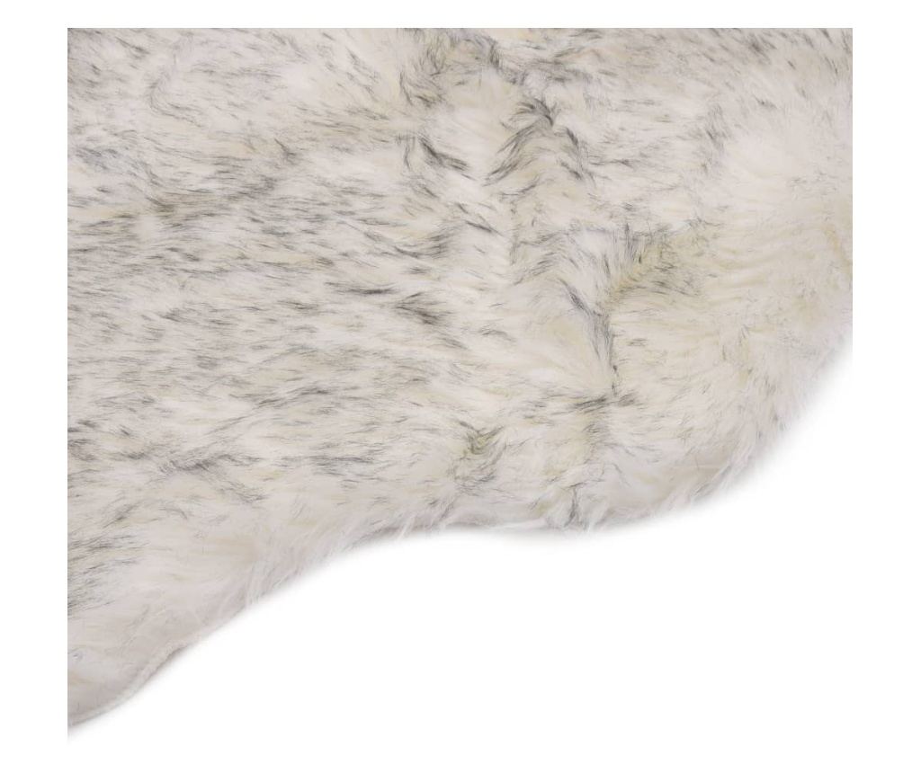 Tepih, siva melange, 60 x 90 cm, umjetno janjeće krzno - 2