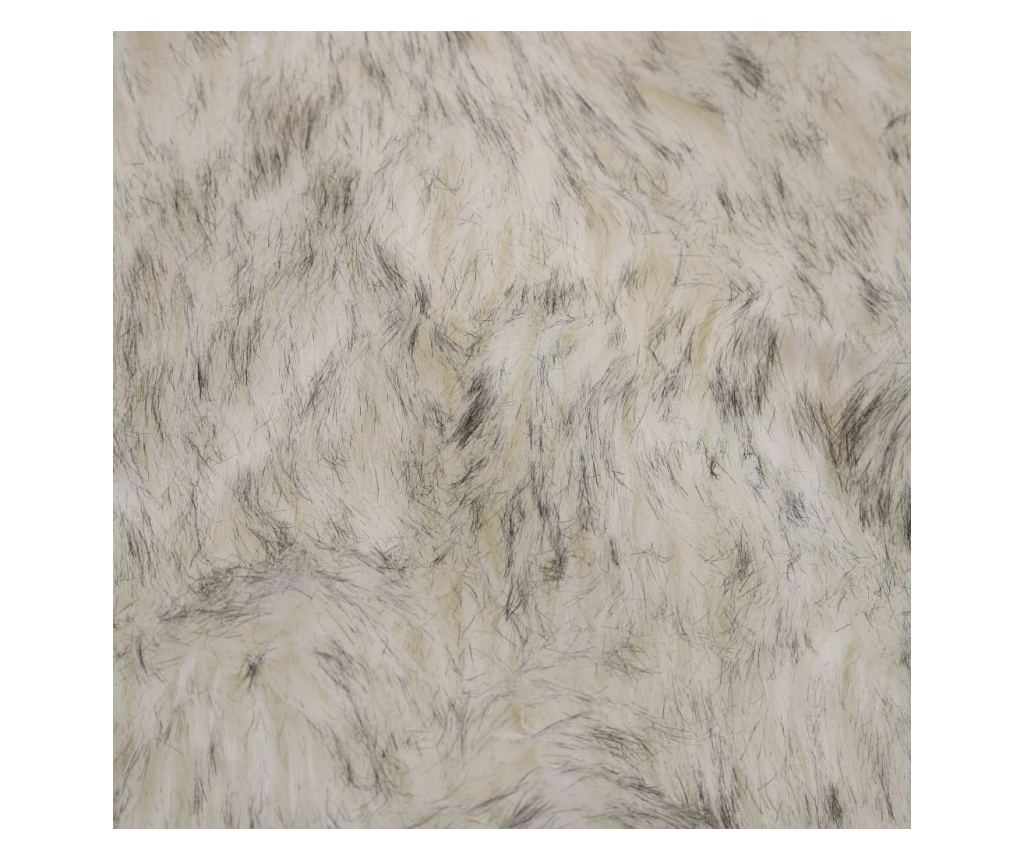Tepih, siva melange, 60 x 90 cm, umjetno janjeće krzno - 4