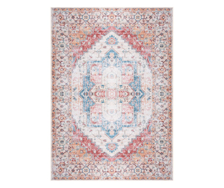 Пъстър килим с принт, 140x200 см, текстил