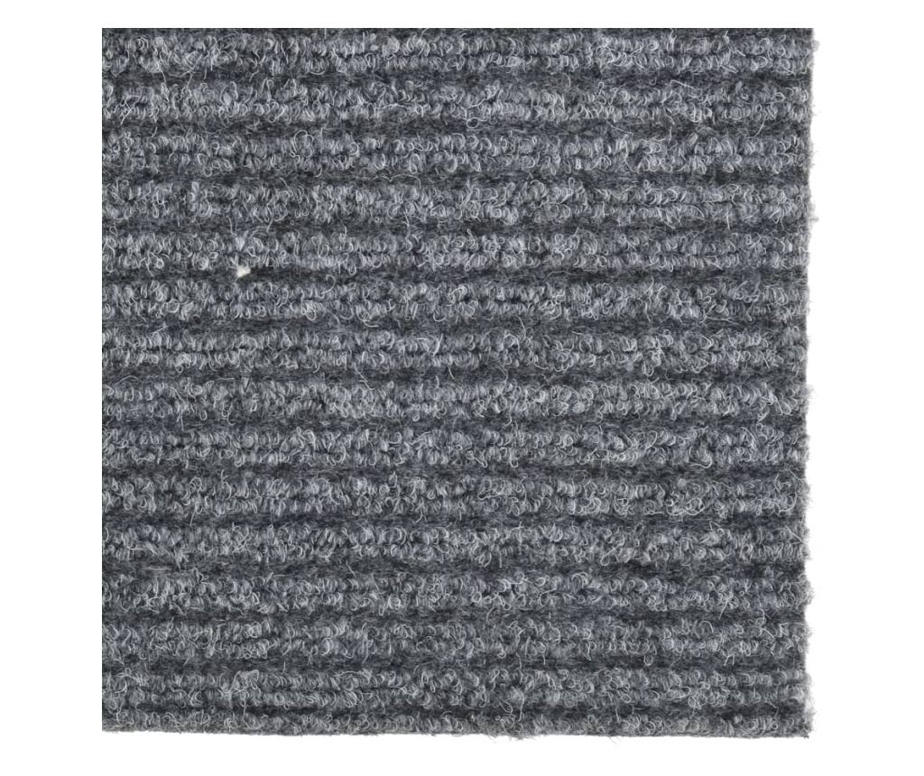 Килимче за вход, сиво, 100x350 см - 4
