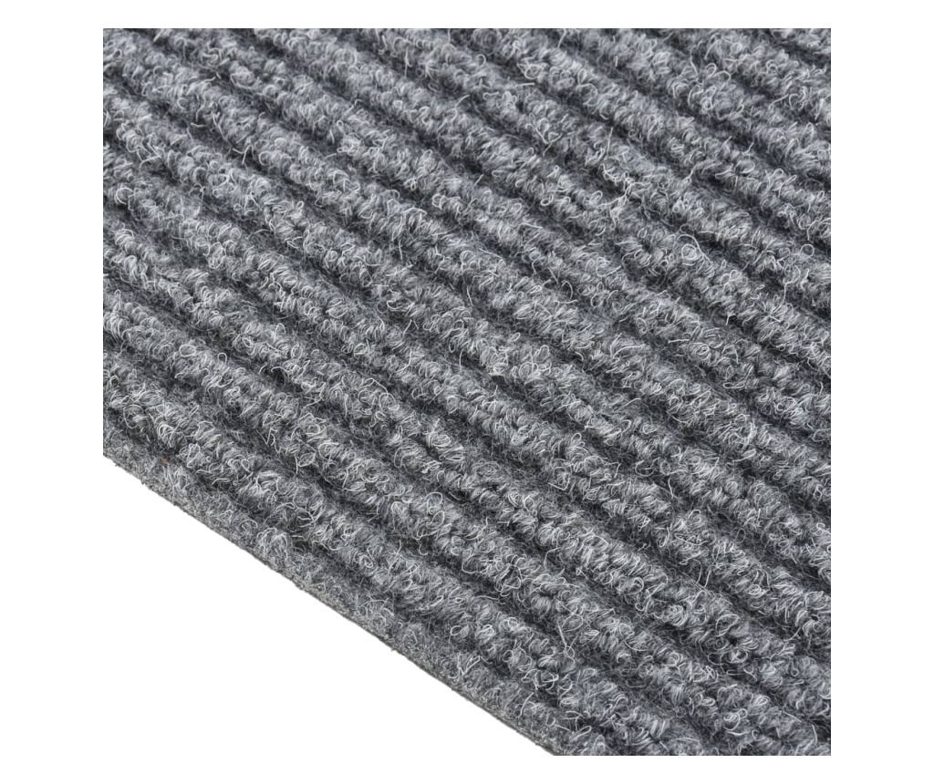 Килимче за вход, сиво, 100x350 см - 2