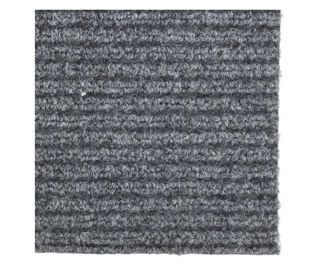 Covor traversă de captare a murdăriei, gri, 100x450 cm