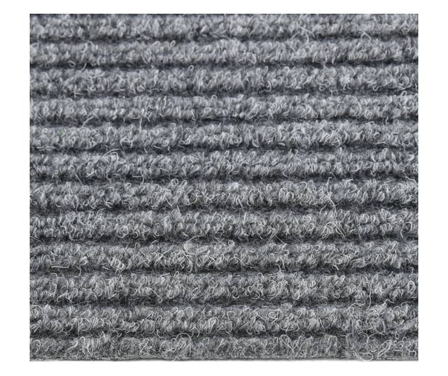 Covor traversă de captare a murdăriei, gri, 100x450 cm