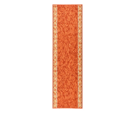 Bieżnik dywanowy, terakotowy, 100x350 cm, antypoślizgowy