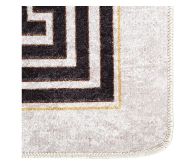 Perivi tepih, svijetlo bež, 160x230 cm, protuklizni