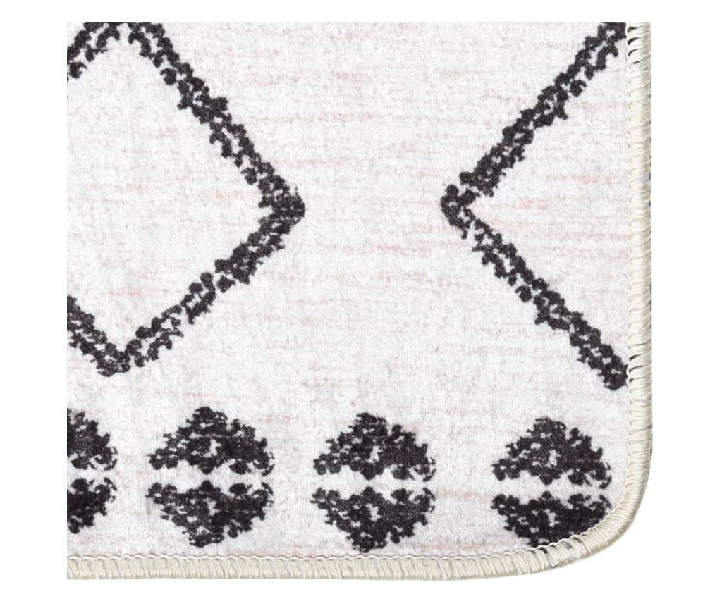 Perivi tepih, crno-bijeli, 80x150 cm, protuklizni - 3