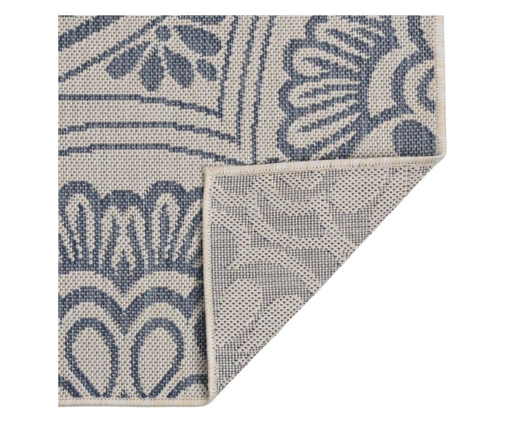 Външна постелка, син десен, 200x280 см, тъкана - 2