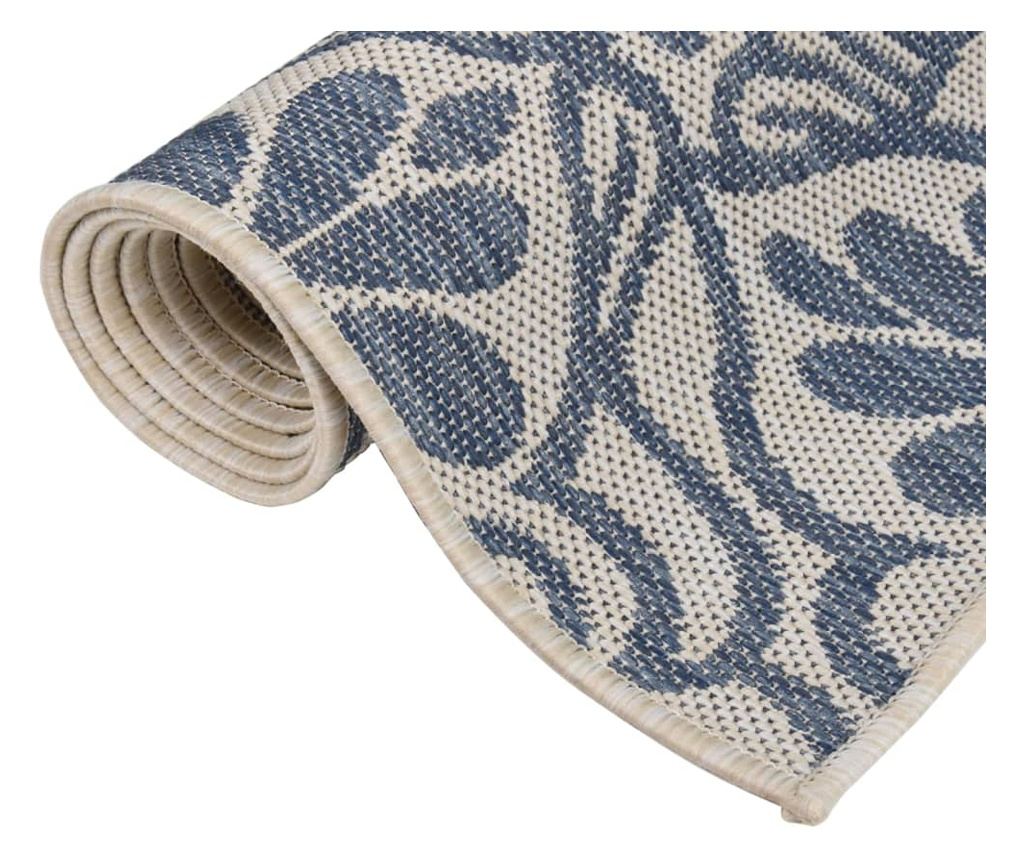 Външна постелка, син десен, 200x280 см, тъкана - 3