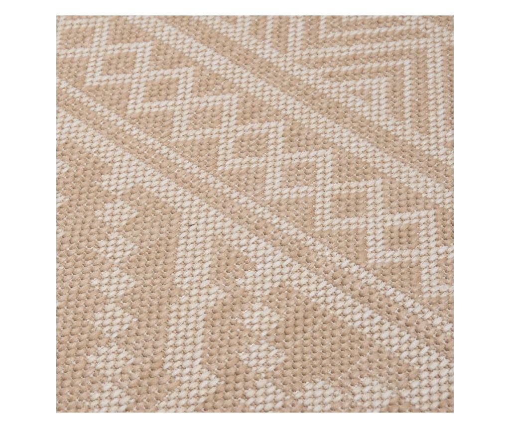 Външна пътека, кафяви райета, 200x280 см, тъкана на равна основа - 5