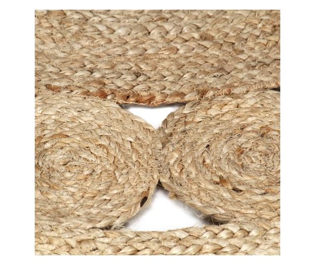 Ručni tepih od pletene jute, 120 cm