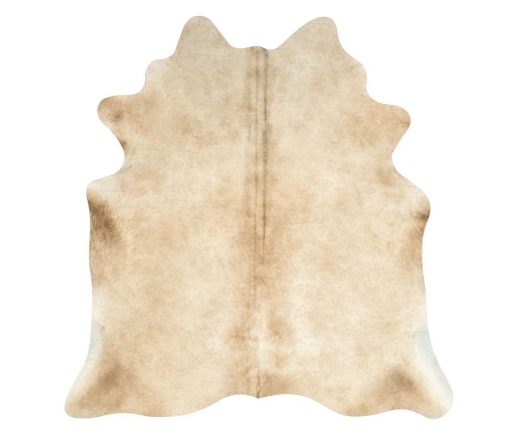 Tepih od prirodne kravlje kože, bež, 150 x 170 cm - 6