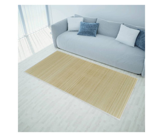 Carpetă dreptunghiulară din bambus natural, 80 x 300 cm