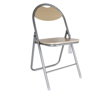 подплатен къмпинг стол confortime Дървен Метал Стоманено сив (44 x 4 x 80 cm)