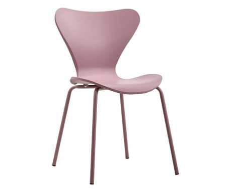Стол DKD Home Decor Розов Метал Полипропилен (PP) (48 x 50 x 83 cm)
