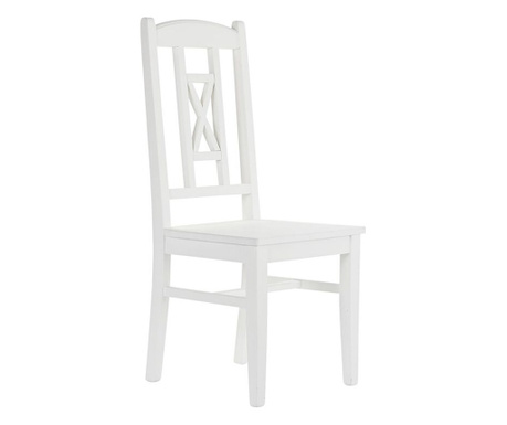 Трапезен стол DKD Home Decor Дървен Бял (43 x 43 x 99,5 cm)