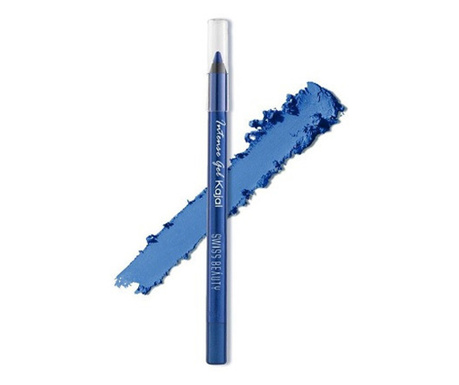 Creion de ochi, Swiss Beauty, Intense Waterproof Gel Kajal, Electric Blue