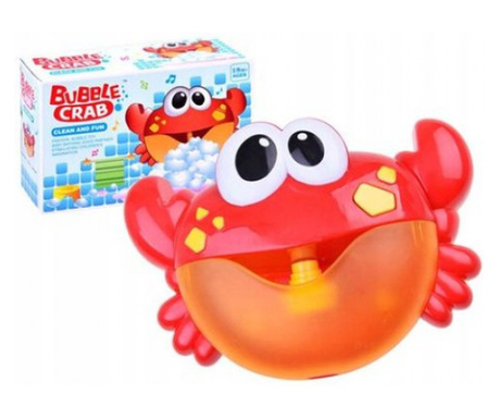 Jucarie de baie muzicala cu baloane de sapun -Crab