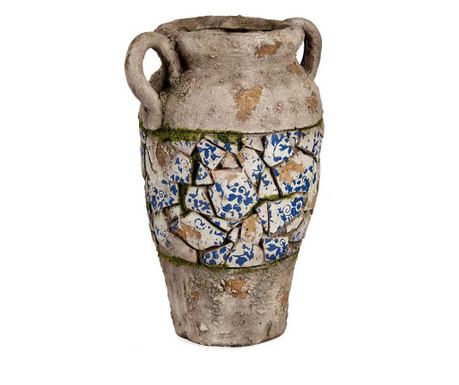 Decorative Figure for Garden Ваза Завършек със състаряващо покритие Полирезин (21 x 34,5 x 28 cm)