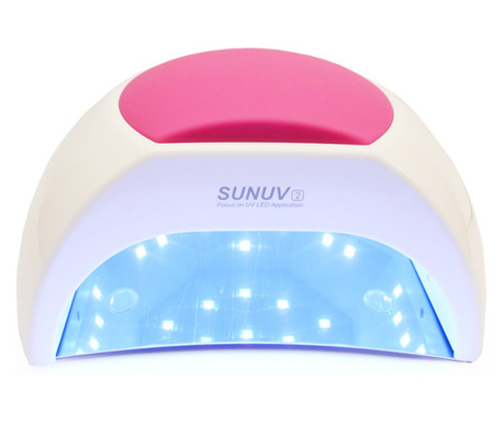 Lampa SunOne UV LED Hybrid 48W cu suport mana, Double Light LED - SUN2