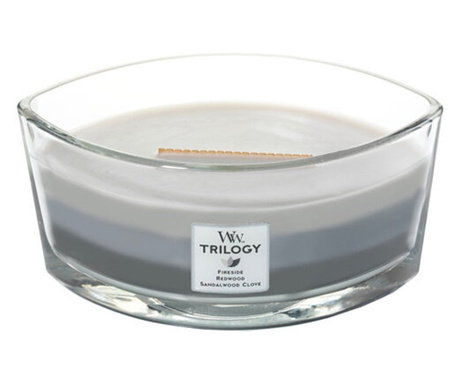 Свещ WoodWick Trilogia Warm Woods елипса