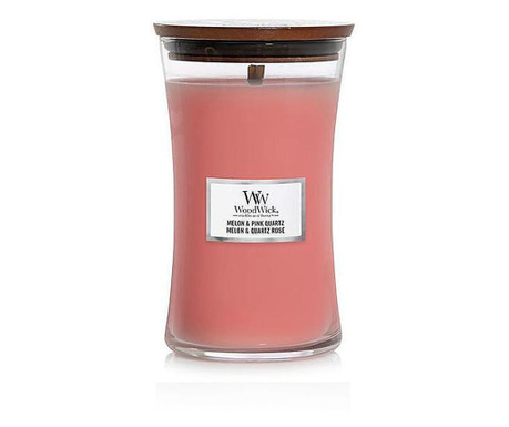 Свещ WoodWick Melon Pink Quartz среден буркан