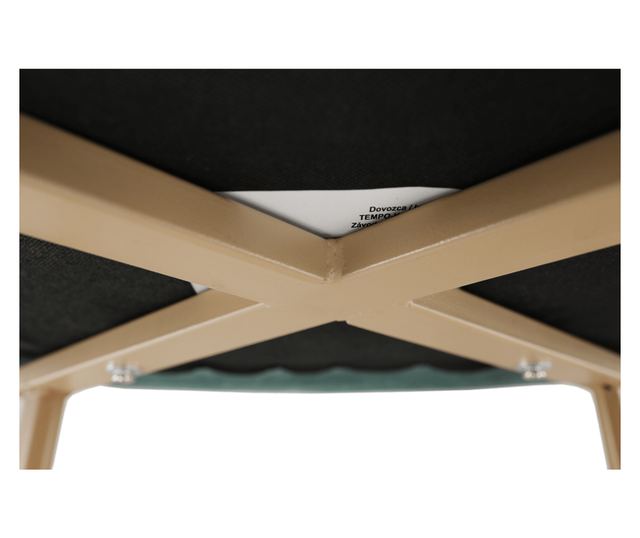 Mint Green Upholstered Chair with Beech Legs - Odovel 56x63x82 cm
