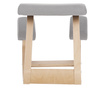 Ergonomska radna stolica, siva presvlaka od prirodnog drva Renar 50x72x53 cm