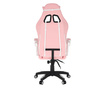 Scaun gaming, roz alb, Pinky, 64x60x137