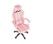 Scaun gaming, roz alb, Pinky, 64x60x137