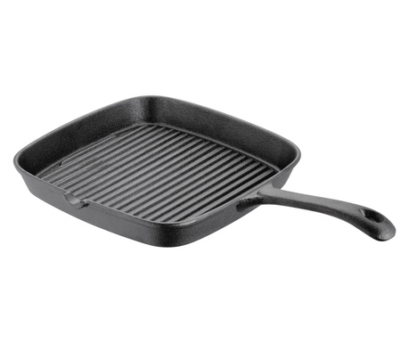 Tigaie grill Judge, fonta, 37x22x5 cm, negru