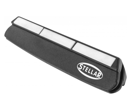 Cursor pentru piatra acutit cutite Stellar, ABS, 10x1.5x1.5 cm, negru/argintiu