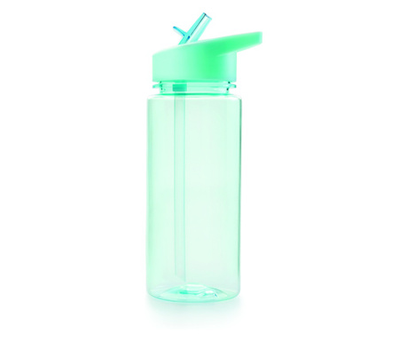 Ibili-Hidratációs sport vizes palack, tritán/műanyag, 7x19,5 cm, átlátszó/kék