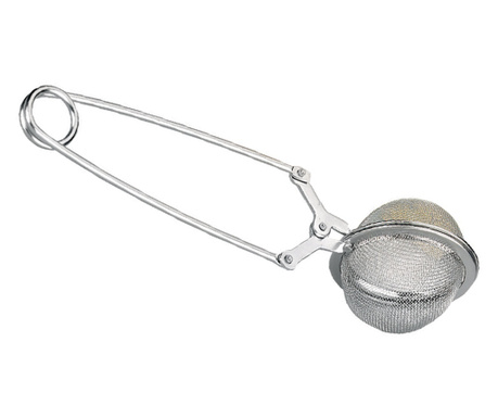 Infusor ceai sfera, Ibili-Accesorios, otel inoxidabil 18/10, 6.5 cm, argintiu
