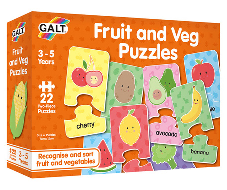 Puzzle cu fructe si legume, Galt, JGC1105599