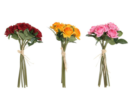 Decorative Flowers DKD Home Decor Плат полиетилен (3 pcs) (18 x 18 x 35 cm)