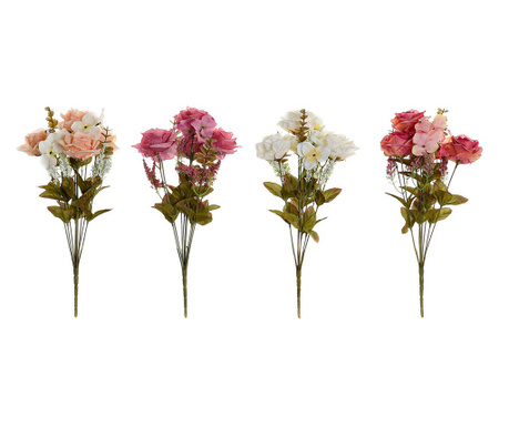 Decorative Flowers DKD Home Decor полиетилен Желязо (4 pcs) (17 x 17 x 44 cm)