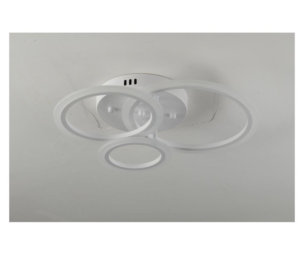 Lustra LED RFAN, Model K001-3, cu Telecomanda, 3 Tipuri de Lumina, Intensitate Reglabila, 66W, Alb - 5