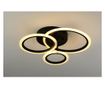 Lustra LED RFAN, Model K001-3, cu Telecomanda, 3 Tipuri de Lumina, Intensitate Reglabila, 66W, Negru