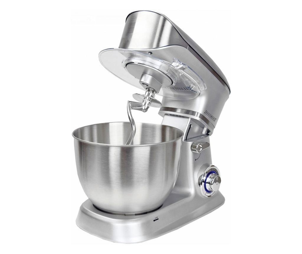 Mixer planetar, cupa inox Royalty Line RL-PKM1900.7, 1900W, 6.5 litri, 6 trepte de viteza + Pulse, Accesorii, Argintiu - 4