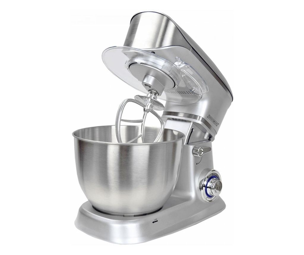 Mixer planetar, cupa inox Royalty Line RL-PKM1900.7, 1900W, 6.5 litri, 6 trepte de viteza + Pulse, Accesorii, Argintiu - 6