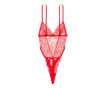 Costum Sexy, Victoria's Secret, Unlined Corded Lace Teddy, Red, Marime L