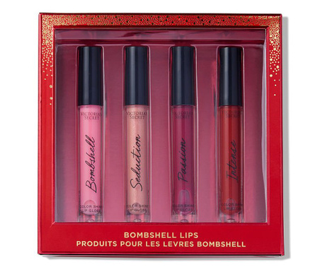 Set 4 Lip Gloss-uri, Bombshell Lips, Victoria's Secret