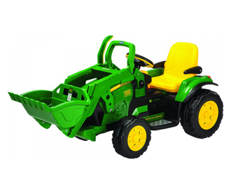 Tractor electric Peg Perego JD Ground Loader, 12V, 3 ani+, Verde / Galben