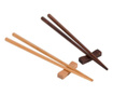 Set 4 perechi chopsticks premium, cu suport, lemn, 25cm