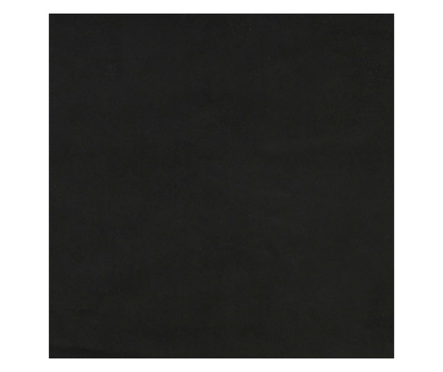 Madrac s džepičastim oprugama crni 80 x 200 x 20 cm baršunasti