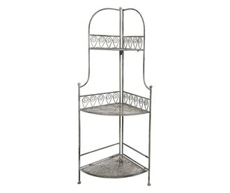 Sarokpolc 3 db szürke vaspolc 49x34x118 cm