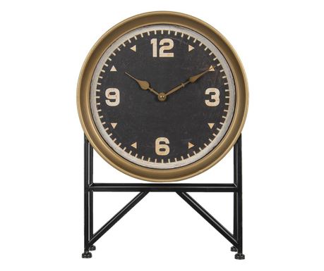 Stolni sat crno zlato 35x8x53 cm