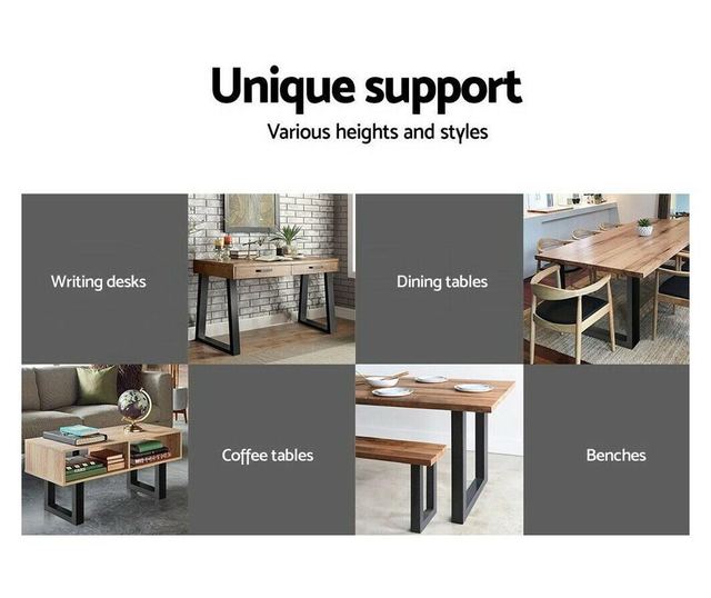 Set Picior Masa Rotunda Central, Stil Scandinav Trapez,72 cm H x 60 cm L ,  Vopsire in camp electrostic, Finisaje Premium, Balus