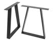 Set 2 picioare masa stil scandinav Trapez, 72 cm H x 50 cm L , Profil Lat, Vopsire in camp electrostic, Finisaje Premium, Balust
