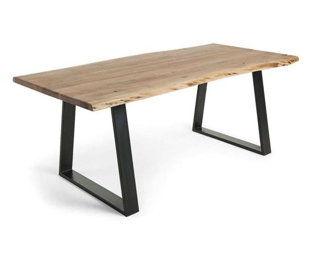 Set 2 picioare masa stil scandinav Trapez, 72 cm H x 50 cm L , Profil Lat, Vopsire in camp electrostic, Finisaje Premium, Balust